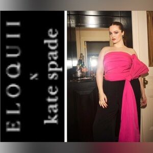 Eloquii x Kate Spade Pink Strapless Top size 24- NWOT